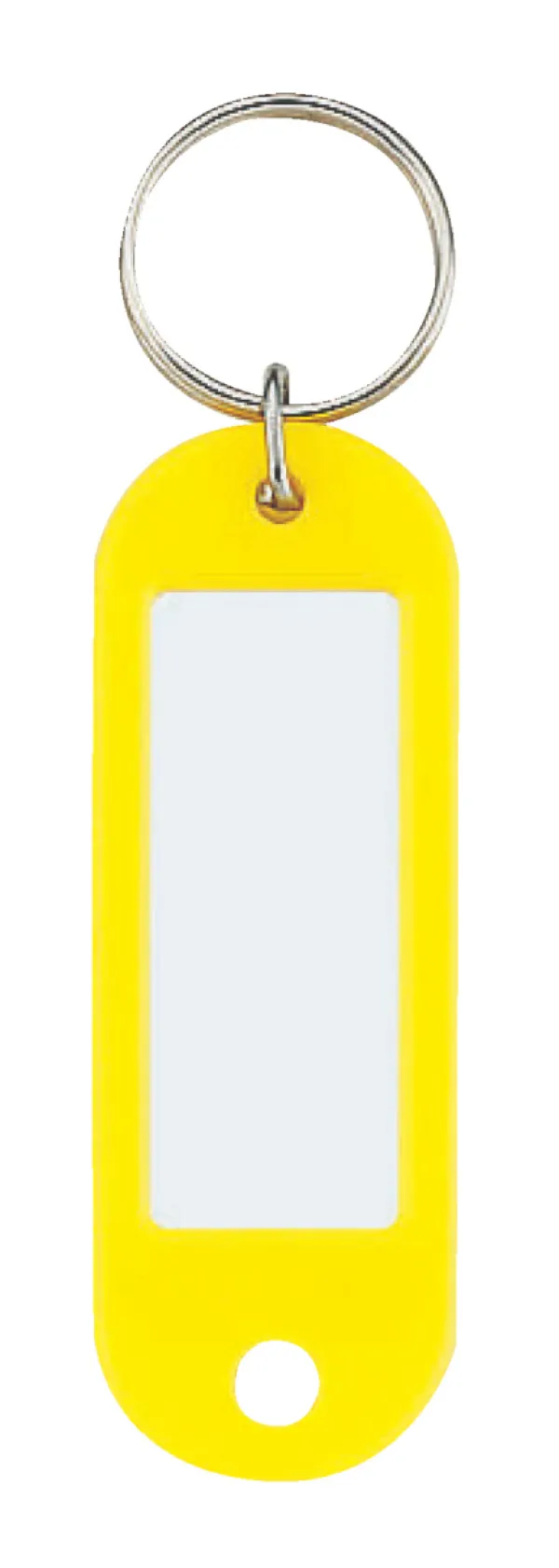 コクヨ キーホルダー型名札片面表示用ＰＥ製42ｘ17mm黄の商品画像