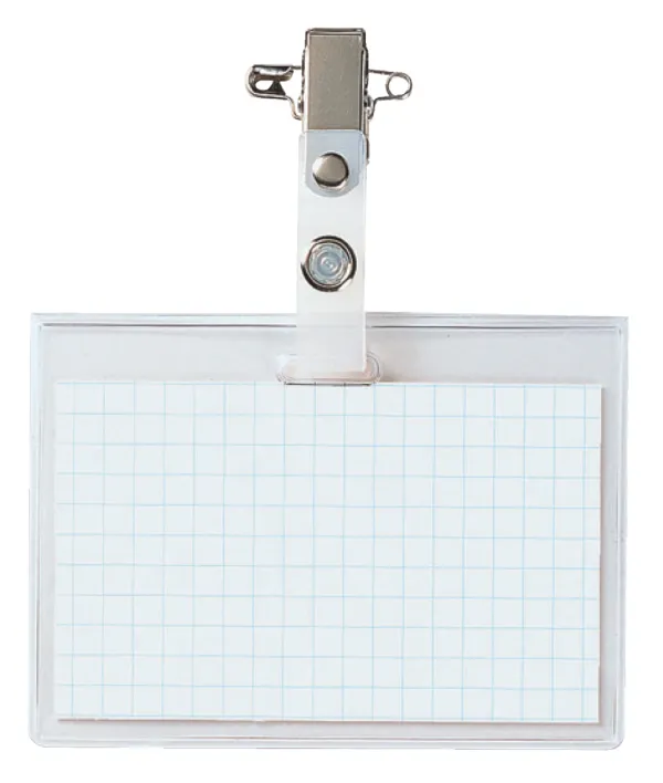 コクヨ タッグ名札安全ピンクリップ両用型横56x91の商品画像