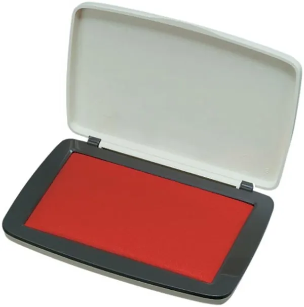 コクヨ スタンプ台 水性染料タイプ 中形 盤面90x55mm 赤の商品画像