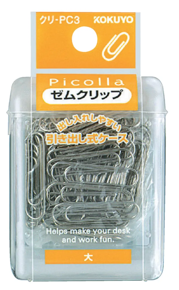 コクヨ ピコラ ゼムクリップ 大 40g 約100個 シルバーの商品画像