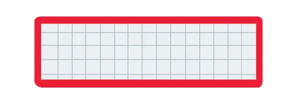 コクヨ マグネット見出し 外寸法/本体外寸法25×80×厚みt1.2 赤の商品画像