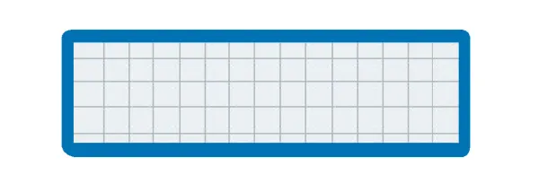 コクヨ マグネット見出し 外寸法/本体外寸法25×80×厚みt1.2 青の商品画像