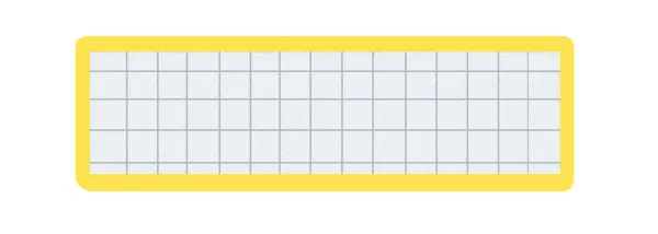 コクヨ マグネット見出し 外寸法/本体外寸法25×80×厚みt1.2 黄の商品画像