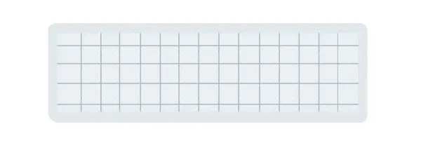コクヨ マグネット見出し 外寸法/本体外寸法25×80×厚みt1.2 白の商品画像