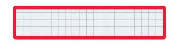 コクヨ マグネット見出し 外寸法/本体外寸法25×110×厚みt1.2 赤の商品画像
