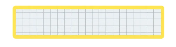 コクヨ マグネット見出し 外寸法/本体外寸法25×110×厚みt1.2 黄の商品画像