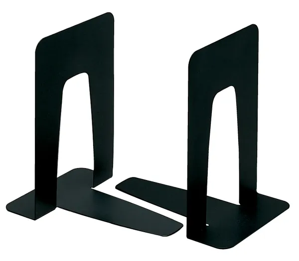 コクヨ ブックエンド大186ｘ140ｘ200mm鋼板1組黒の商品画像