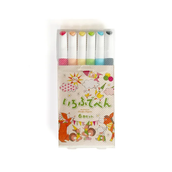 コクヨ いろふでぺん6色セットの商品画像