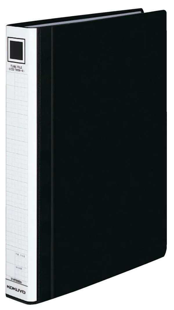 コクヨ チューブファイル A4縦 30mm300枚収容2穴黒の商品画像