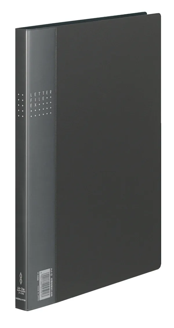 コクヨ レターファイルＥＸA4縦 12mm120枚収容2穴黒の商品画像