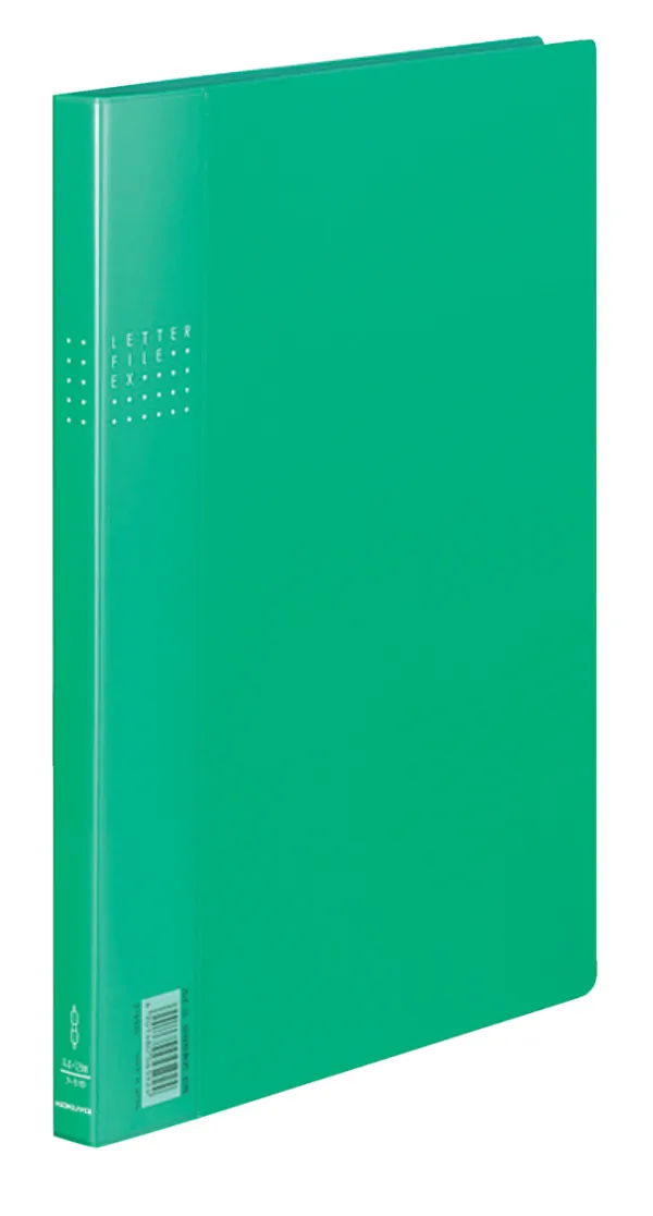 コクヨ レターファイルＥＸA4縦 12mm120枚収容2穴緑の商品画像