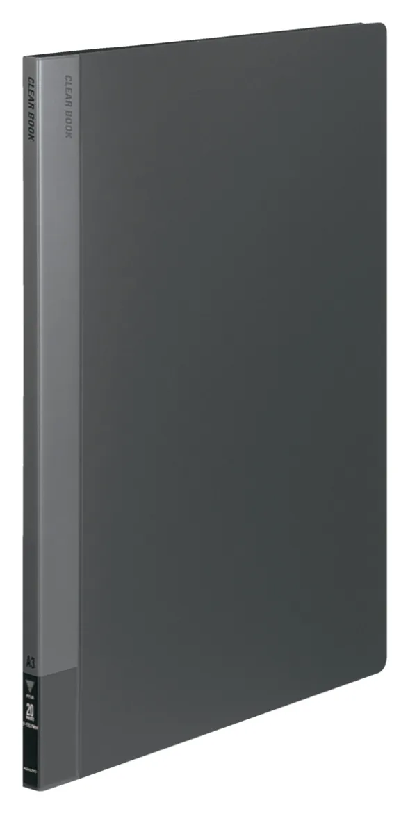 コクヨ クリヤーブック固定式 A3-S 20枚 ダークグレーの商品画像