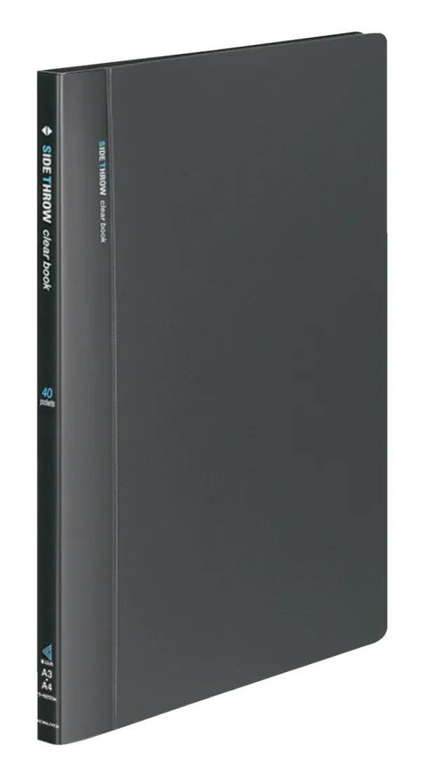 コクヨ サイドスロークリヤーブック固定式 A4-S 20枚,40ポケット ダークグレーの商品画像