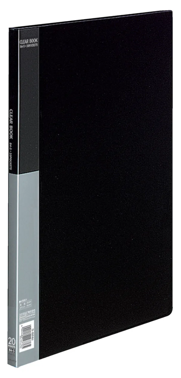 コクヨ ベーシック クリヤーブック固定式 B4-S 20枚 黒の商品画像