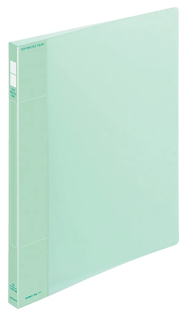 コクヨ スリムポップリングファイル A4-S 2穴 100枚収容 緑の商品画像