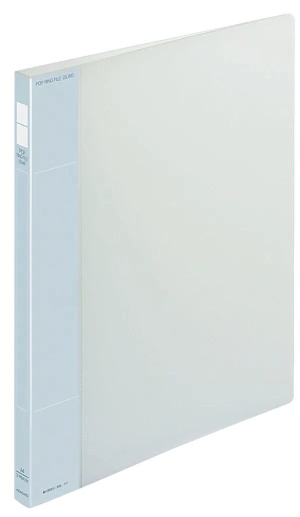 コクヨ スリムポップリングファイル A4-S 2穴 100枚収容 透明の商品画像