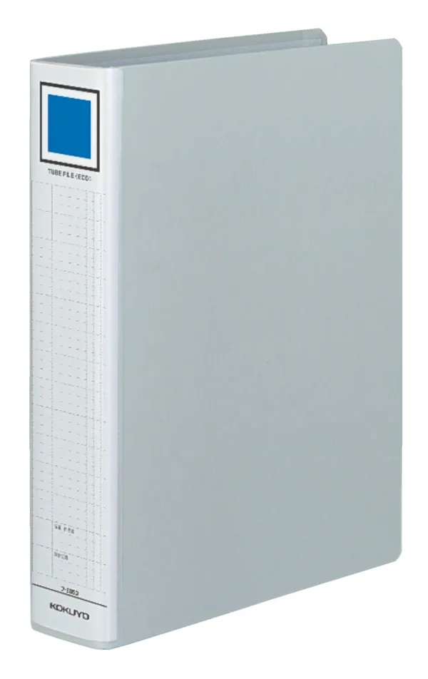 コクヨ チューブファイルエコ A4縦 50mmとじ 2穴シルバーの商品画像