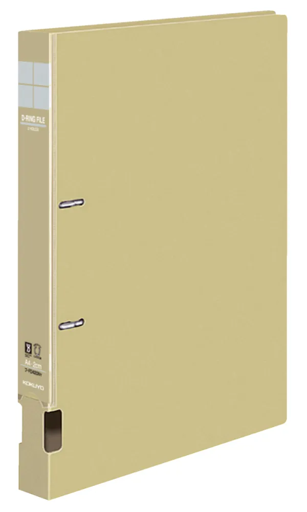 コクヨ インターグレイ Dリングファイル A4-S 2穴 200枚収容 黄の商品画像