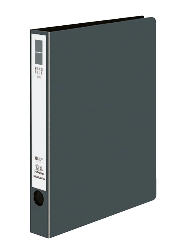 コクヨ PP表紙リングファイル B5-S 2穴 220枚収容 ダークグレーの商品画像