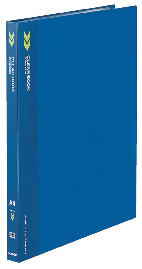 コクヨ K2 クリヤーブック固定式 A4-S 青の商品画像