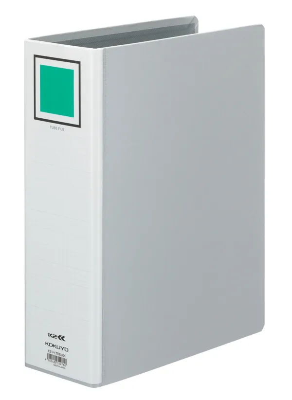 コクヨ 両開きチューブファイルA4縦 80mmとじ 2穴 シルバーの商品画像