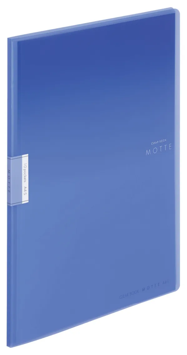 コクヨ モッテ クリヤーブック固定式 A4-S 10枚 青の商品画像
