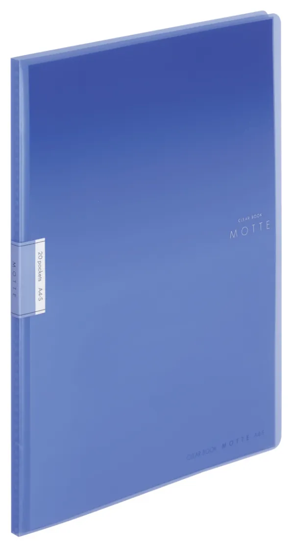 コクヨ モッテ クリヤーブック固定式 A4-S 20枚 青の商品画像