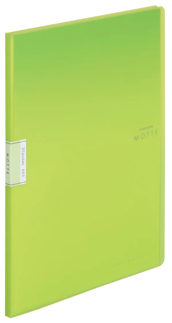 コクヨ モッテ クリヤーブック固定式 A4-S 20枚 ライトグリーンの商品画像