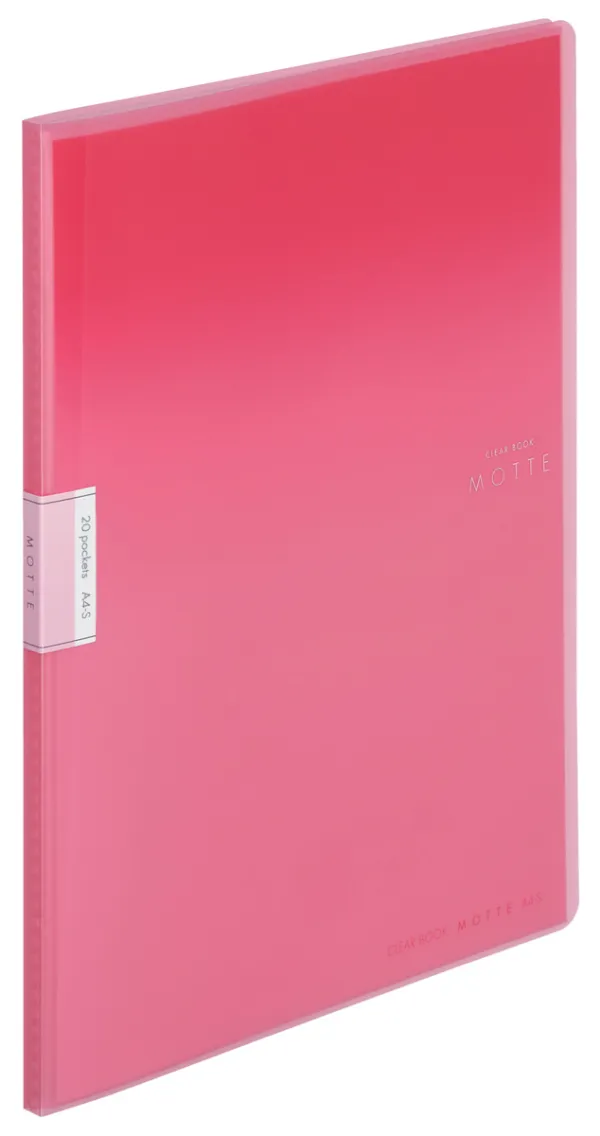 コクヨ モッテ クリヤーブック固定式 A4-S 20枚 ピンクの商品画像