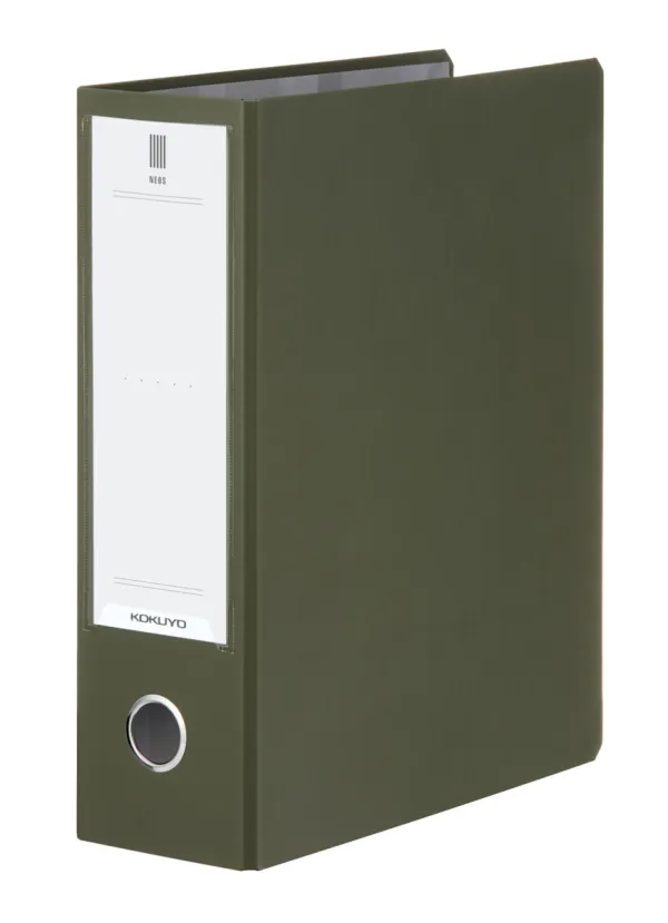 コクヨ チューブファイル＜ＮＥＯＳ＞Ａ４縦８０ｍｍとじ２穴ＤＧ色の商品画像
