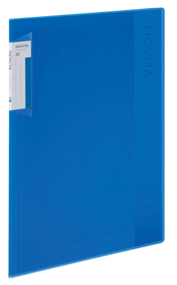 コクヨ ノビータ クリヤーブック A4-S 20枚 青の商品画像
