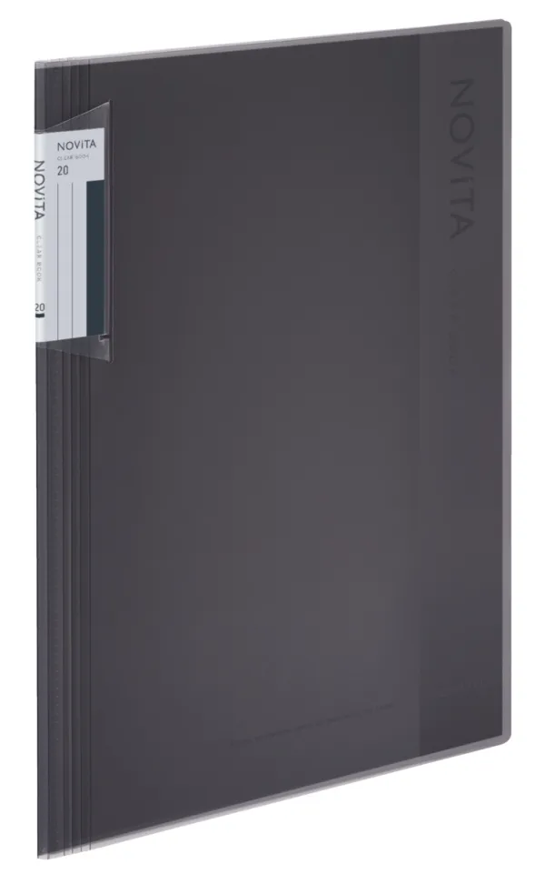 コクヨ ノビータ クリヤーブック A4-S 20枚 黒の商品画像