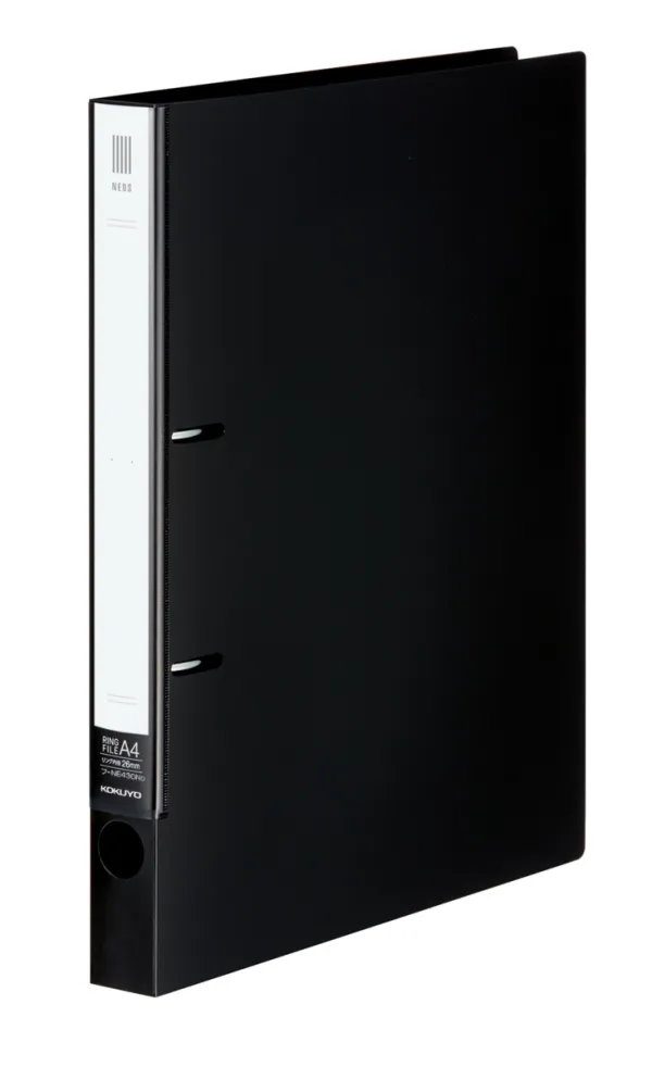 コクヨ ネオス リングファイル A4-S 2穴 220枚収容 ブラックの商品画像