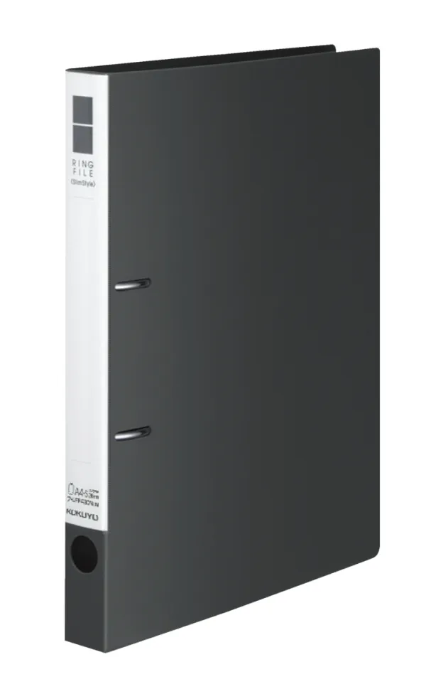 コクヨ スリムスタイル リングファイル A4-S 2穴 220枚収容 ダークグレーの商品画像