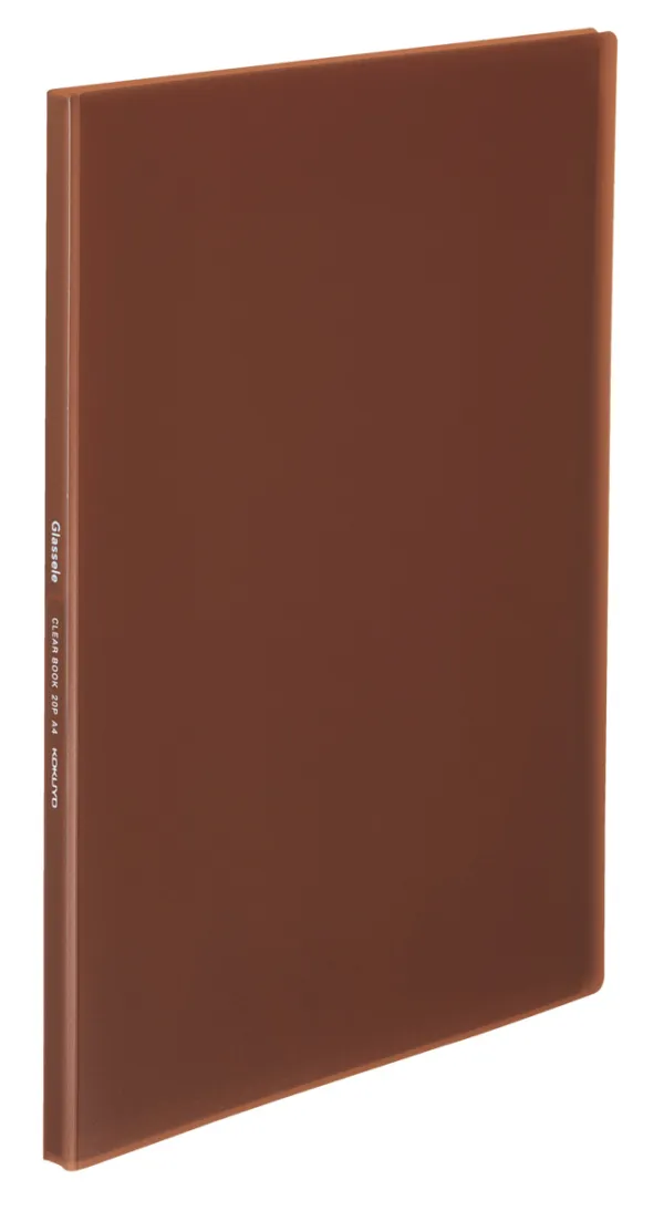 コクヨ グラッセル クリヤーブック固定式 A4-S 20枚 ブラウンの商品画像