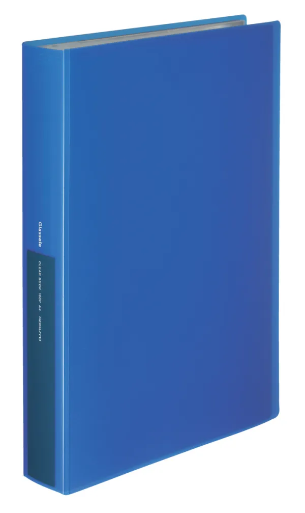コクヨ グラッセル クリヤーブック固定式 A4-S 100枚 ブルーの商品画像