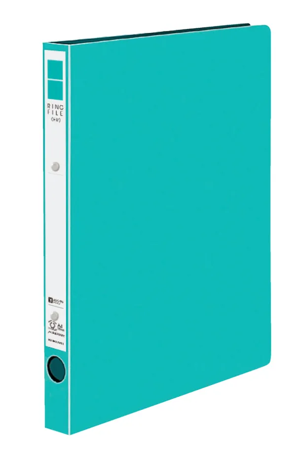 コクヨ PP表紙リングファイル A4-S 2穴 170枚収容 青緑の商品画像