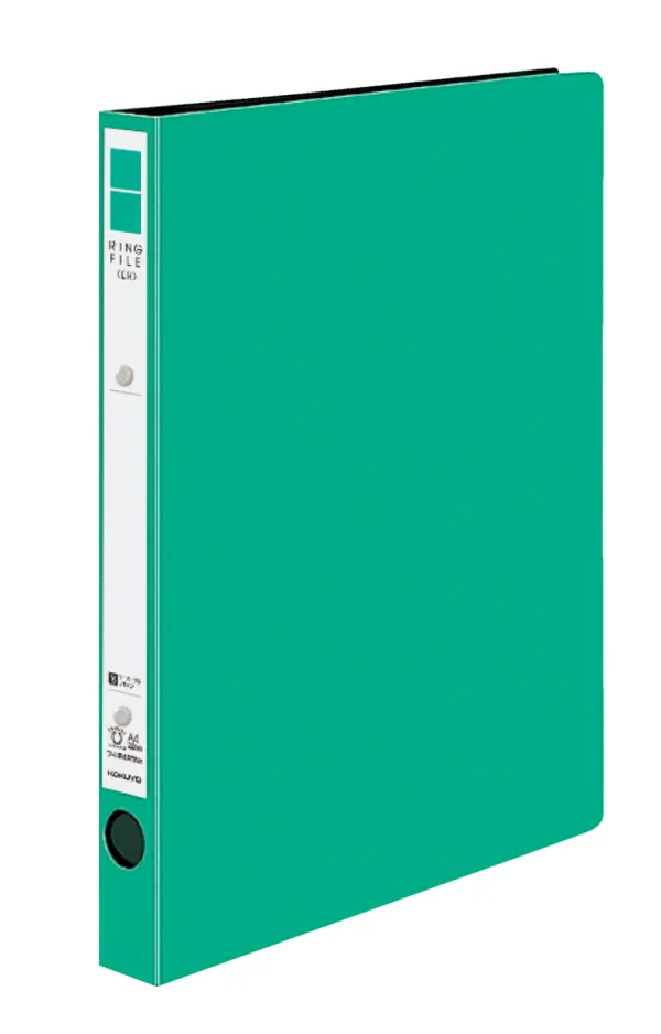 コクヨ PP表紙リングファイル A4-S 2穴 170枚収容 緑の商品画像