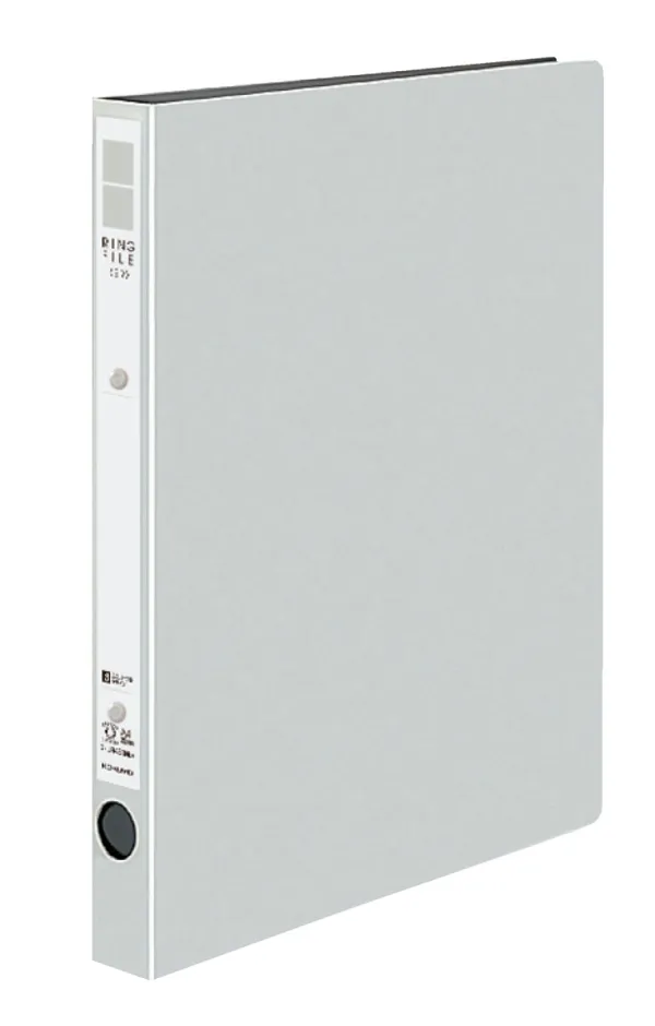 コクヨ PP表紙リングファイル A4-S 2穴 170枚収容 ライトグレーの商品画像
