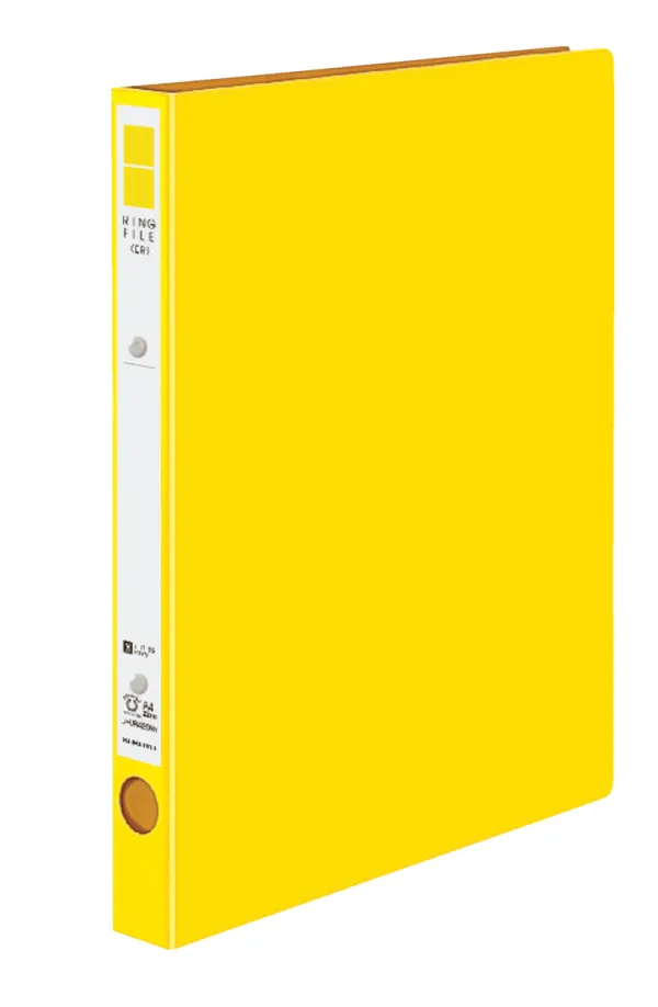 コクヨ PP表紙リングファイル A4-S 2穴 170枚収容 黄の商品画像