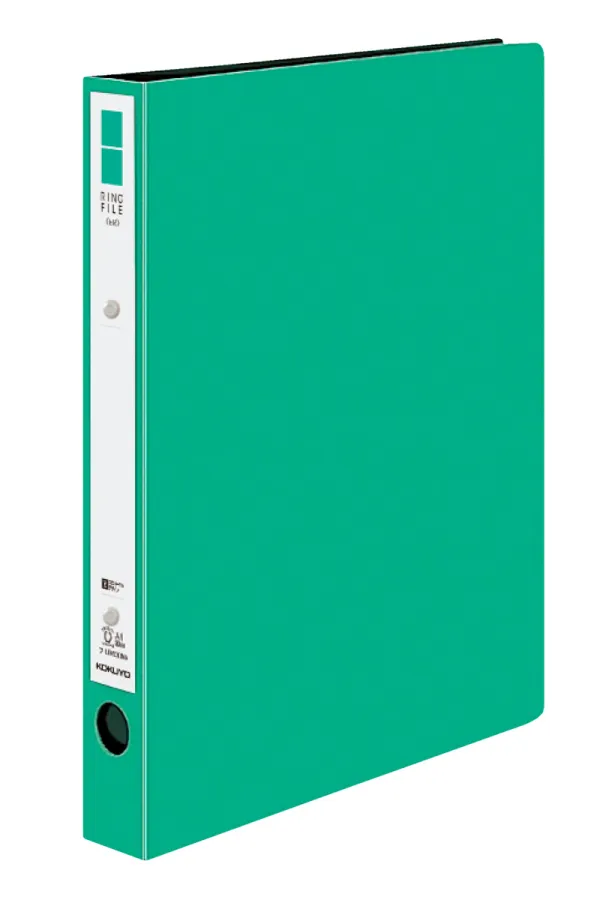 コクヨ PP表紙リングファイル A4-S 2穴 220枚収容 緑の商品画像