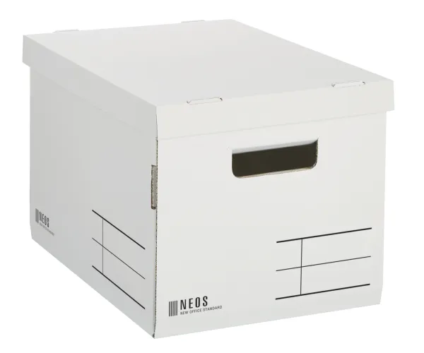 コクヨ 収納ボックス＜ＮＥＯＳ＞（レギュラーサイズ・フタ付き）ホワイトの商品画像