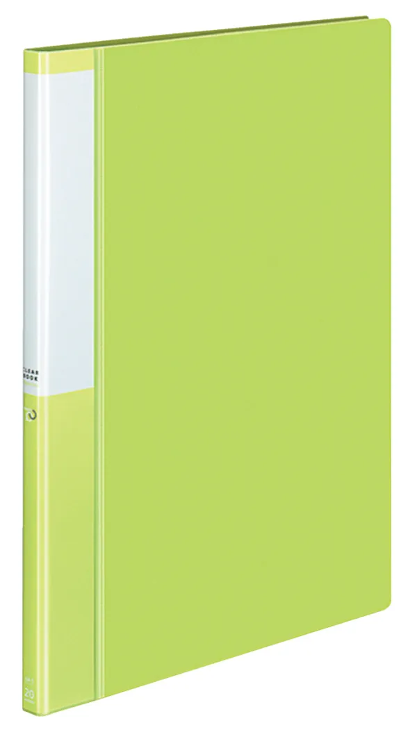 コクヨ ポジティ クリヤーブック固定式 A4-S ライトグリーンの商品画像