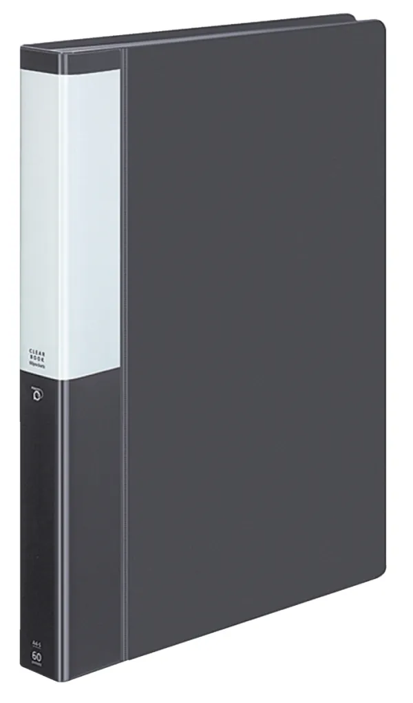 コクヨ ポジティ クリヤーブック固定式 A4-S ダークグレーの商品画像