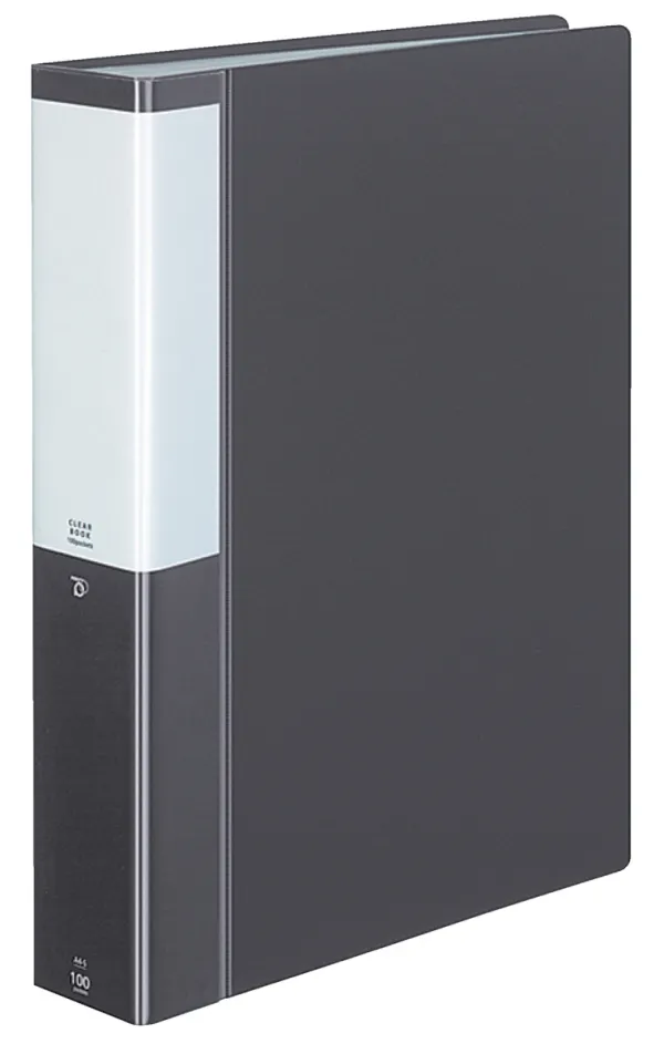 コクヨ ポジティ クリヤーブック固定式 A4-S ダークグレーの商品画像