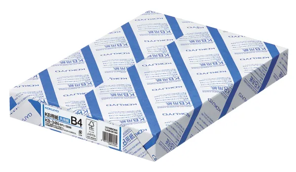 コクヨ ＫＢ用紙(共用紙)ＦＳＣ認証64ｇ／ｍ2 B4 500枚の商品画像