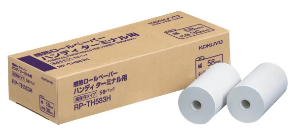 コクヨ 感熱ロールペーパーハンディターミナル用幅58mm約11ｍ5巻の商品画像