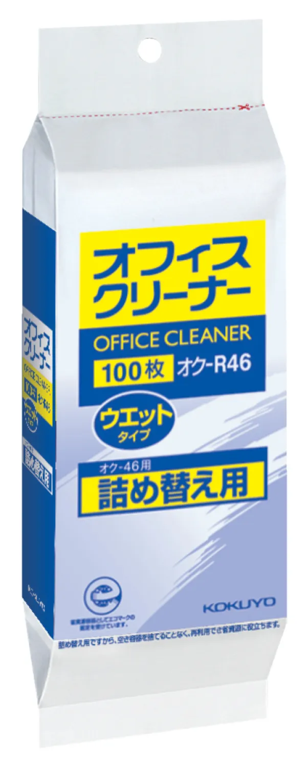 コクヨ オフィスクリーナーウェット詰替用100枚の商品画像