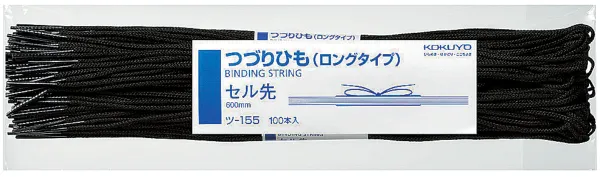 コクヨ つづりひもロングセル先スフ糸32本長さ600mm100本の商品画像