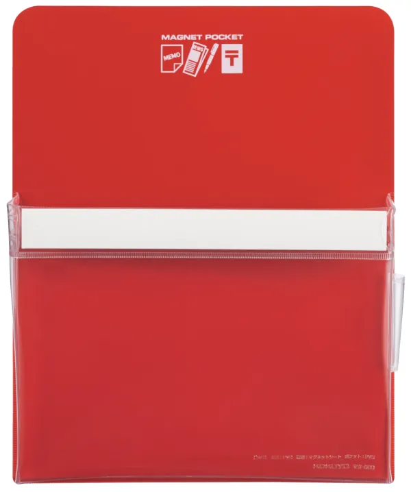 コクヨ マグネットポケット 外寸法300×240mm 赤の商品画像